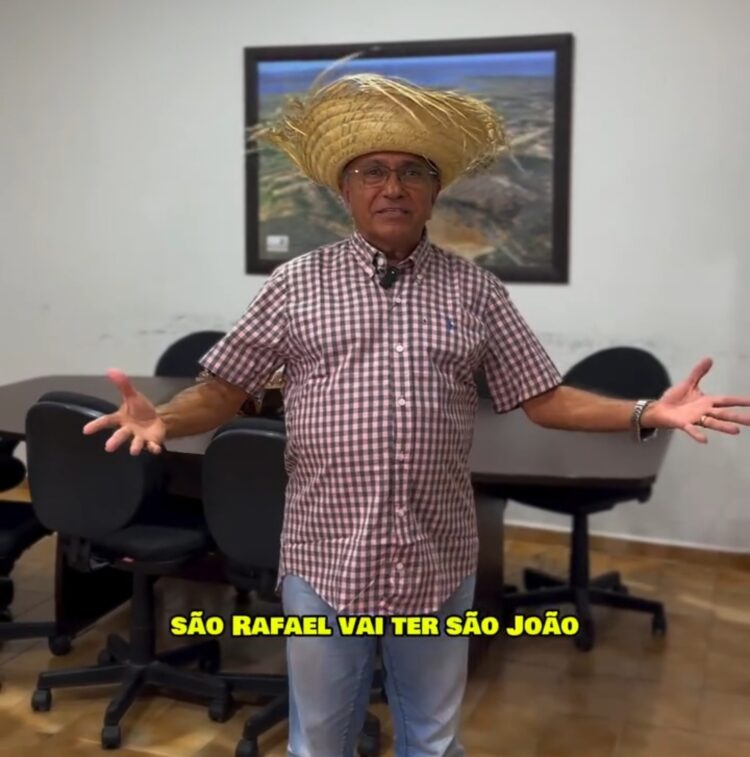 Prefeito anuncia festa de São João em São Rafael/RN / Blog São Rafael